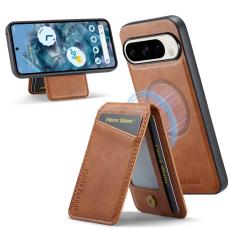 FIERRE SHANN - FIERRE SHANN 025 Google Pixel 9 Pro XL Fodral KonstL&auml;der - Brun
