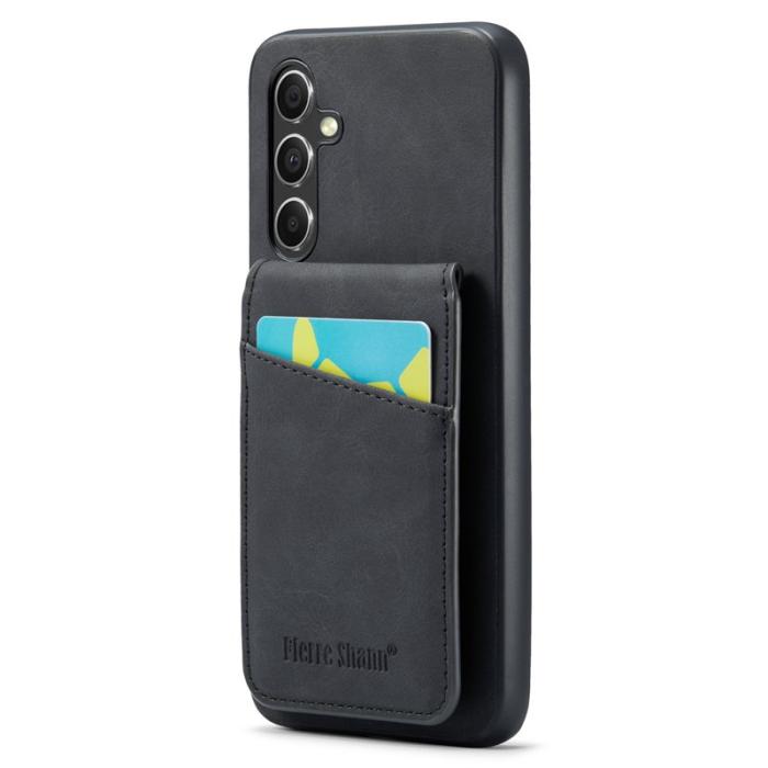 FIERRE SHANN - FIERRE SHANN Samsung Galaxy S23 FE Fodral PU+TPU - Svart
