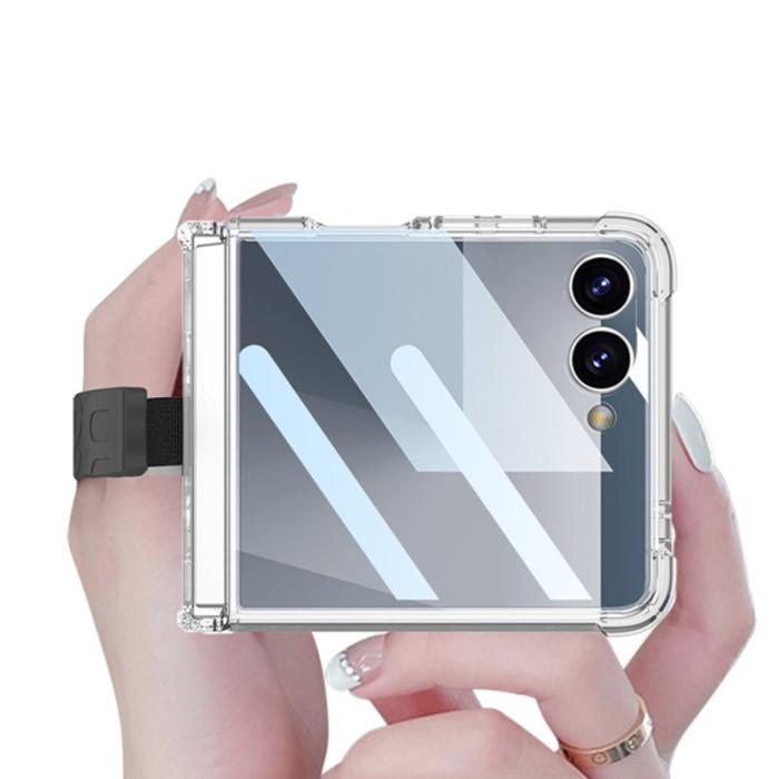GKK - GKK Mobilskal till Samsung Galaxy Z Flip7 5G TPU och Tempererat Glas - Svart