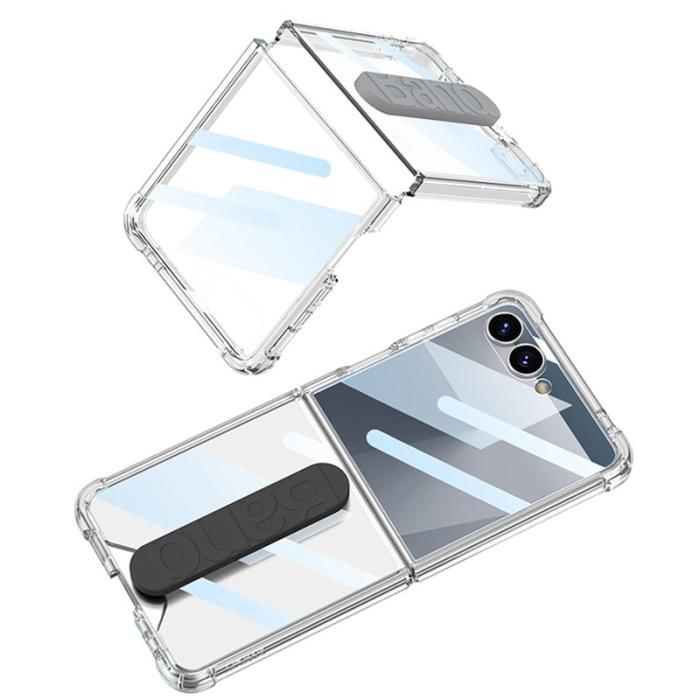 GKK - GKK Mobilskal till Samsung Galaxy Z Flip7 5G TPU Tempererat Glas - Grå