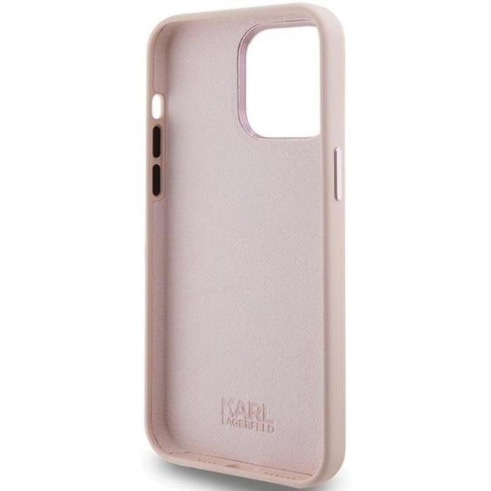 KARL LAGERFELD - KARL LAGERFELD iPhone 15 Pro Max Mobilskal Silikon Metal Pin