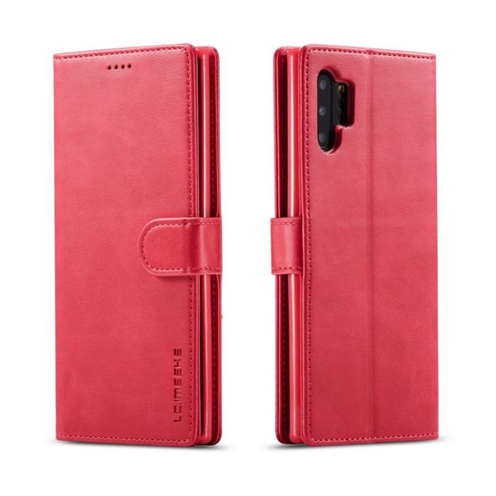 LC.imeeke - LC.IMEEKE Separated Wallet Design Mobilskal till Samsung Galaxy A32 5G - Rosa