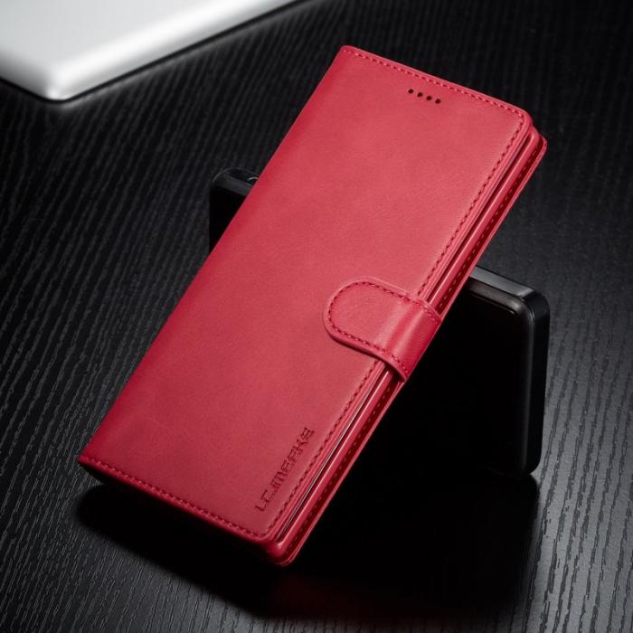 LC.imeeke - LC.IMEEKE Separated Wallet Design Mobilskal till Samsung Galaxy A32 5G - Rosa