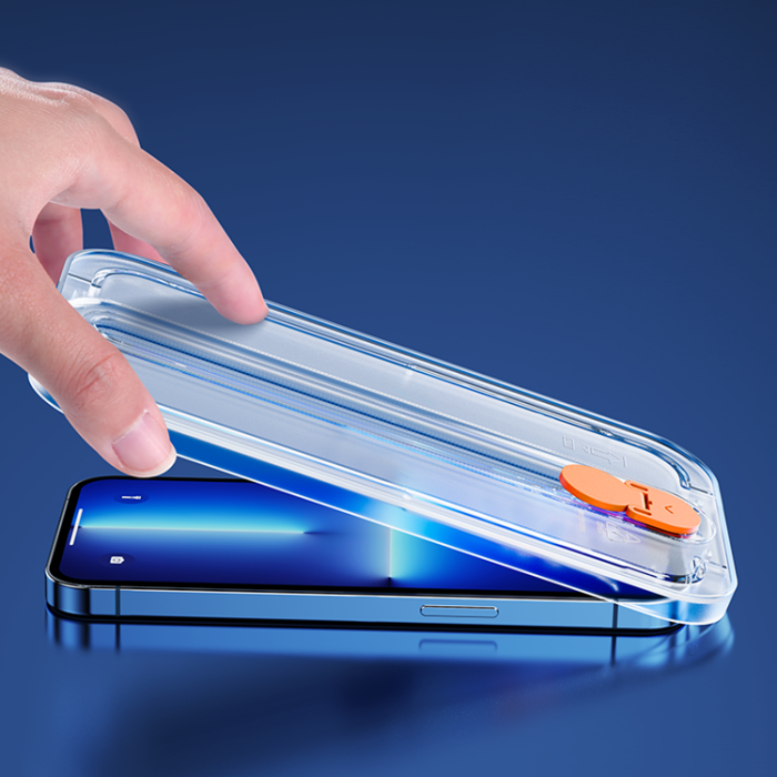 UTGATT1 - Joyroom iPhone 13 Pro Max Härdat glas med Monteringssats - Transparent