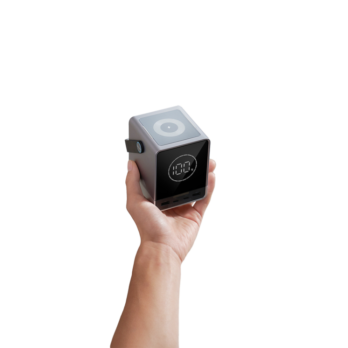Cuktech - Cuktech Powerbank 300W 40000mAh med trådlös laddning 2x USB-C + 2x USB-A - Svart