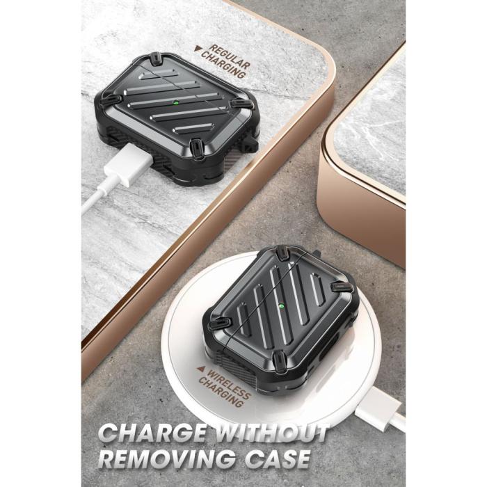 SupCase - SupCase Airpods Pro 1/ 2 Skal Unicorn Beetle Pro - Svart