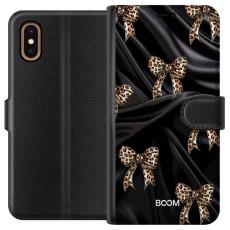 iSecrets - Pl&aring;nboksfodral till Apple iPhone XS Max med Leopard Bow