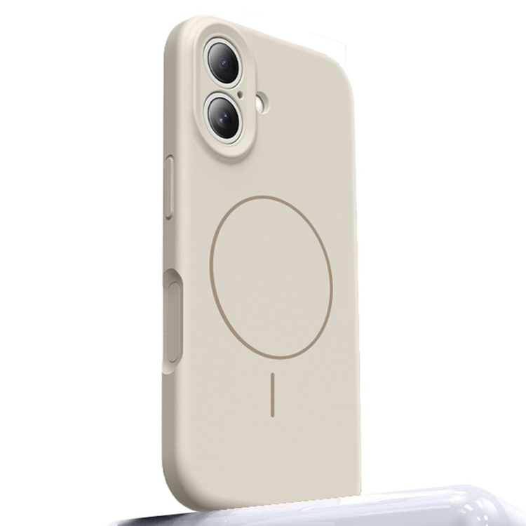 iPhone 16 Mobilskal Magafe med Camera Touch Control - Antik Vit | 2353 | AlltMobil