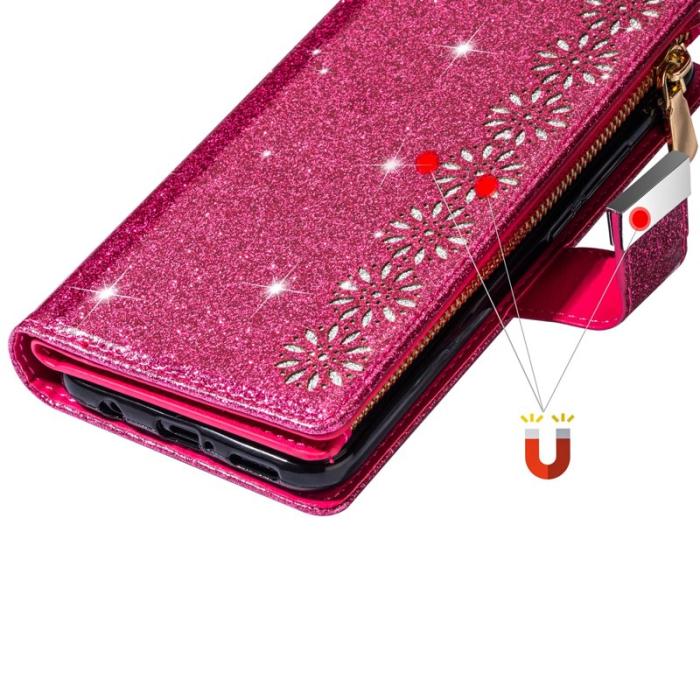 OEM - Starry Sky Samsung Galaxy S26 Fodral Äkta Läder - Rosa