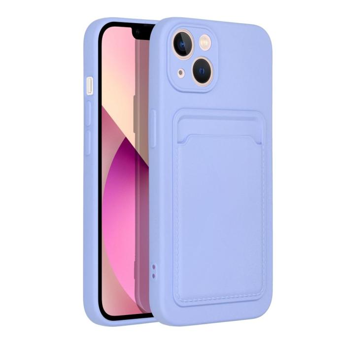 OEM - Forcell iPhone 14 Plus Skal Korthållare Violett