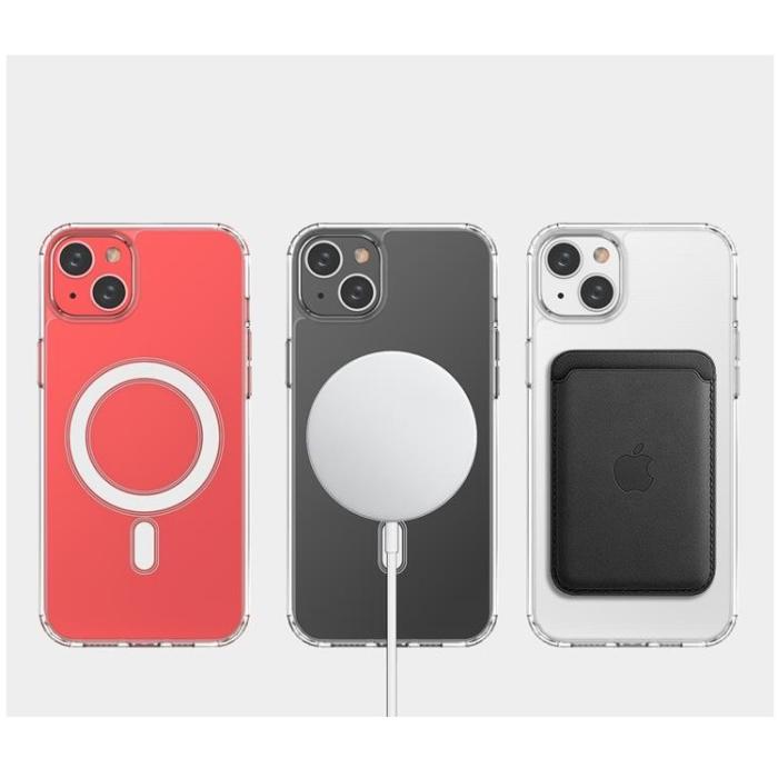 OEM - iPhone 15 Plus Mobilskal Magsafe Armored Gel - Transparent
