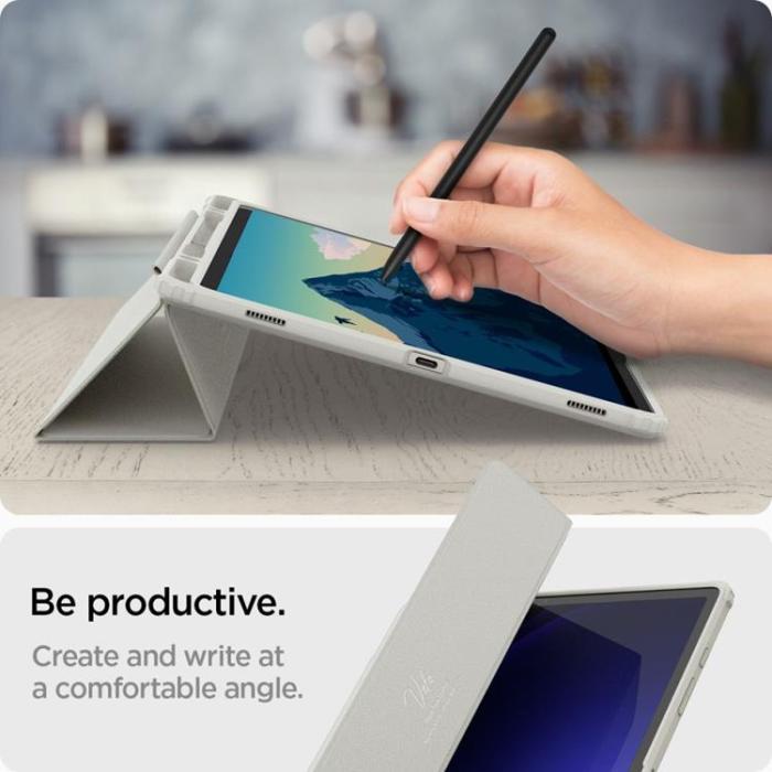 UTGATT - Spigen Galaxy Tab S9 Fodral Ultra Hybrid Pro - Grå