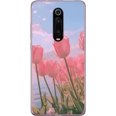 Gustaf - Mobilskal till Xiaomi Mi 9T Pro med Rosa Tulpaner