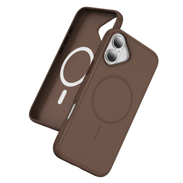 A-One Brand - iPhone 17 Mobilskal MagSafe PC + TPU Shockproof - Kaffe
