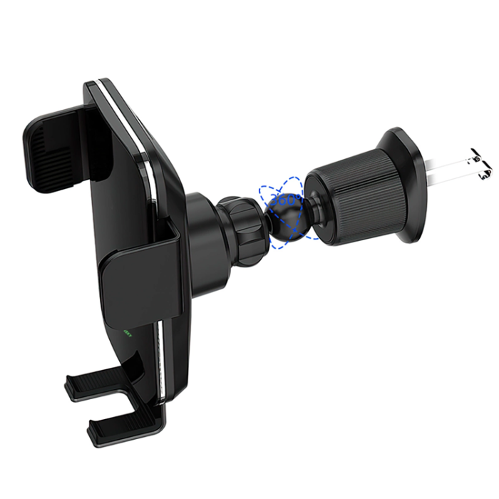 Wozinsky - Wozinsky Qi Bilhållare Luftventil 15W Induktiv Laddare clamp