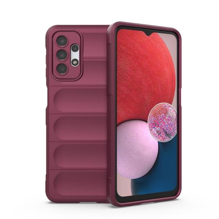OEM - Galaxy A13 5G/A04s 4G Skal Magic Shield Flexible Armored - vinröd
