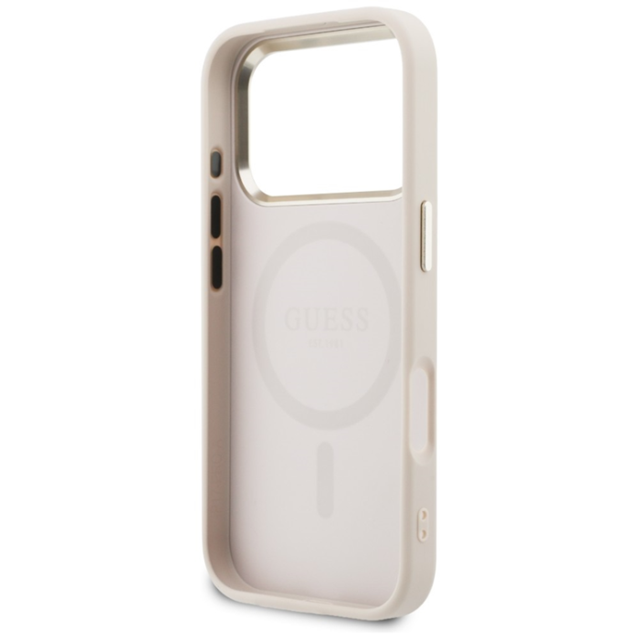 Guess - Guess Mobilskal För iPhone 17 Pro Max MagSafe Perforated 4G - Rosa