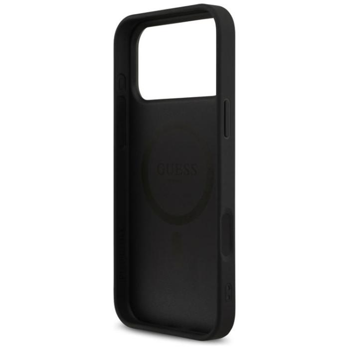 Guess - Guess iPhone 17 Pro Max Mobilskal MagSafe 4G Printed Stripes - Svart