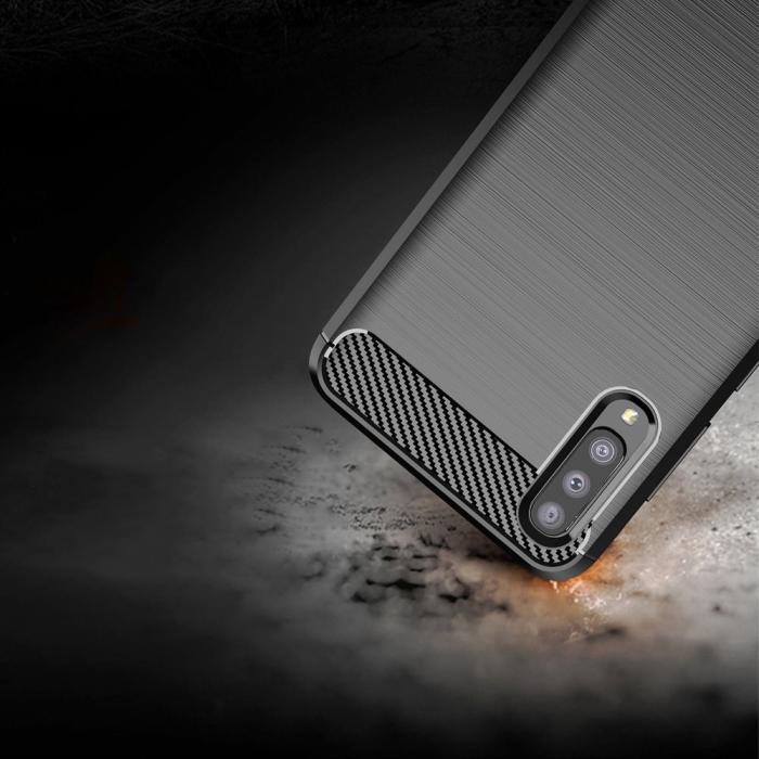 Forcell - Galaxy A70/A70s Skal Forcell Carbon Mjukplast - Svart
