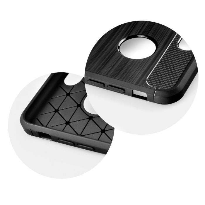 Forcell - Galaxy A70/A70s Skal Forcell Carbon Mjukplast - Svart