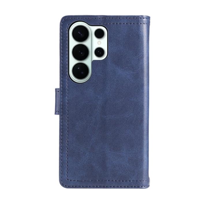 OEM - ABEEL Samsung Galaxy S26 Ultra Fodral Äkta Läder Magnetiskt - Blå