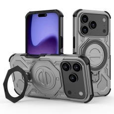 A-One Brand - iPhone 17 Pro Max Mobilskal Rotating Kickstand - Grå