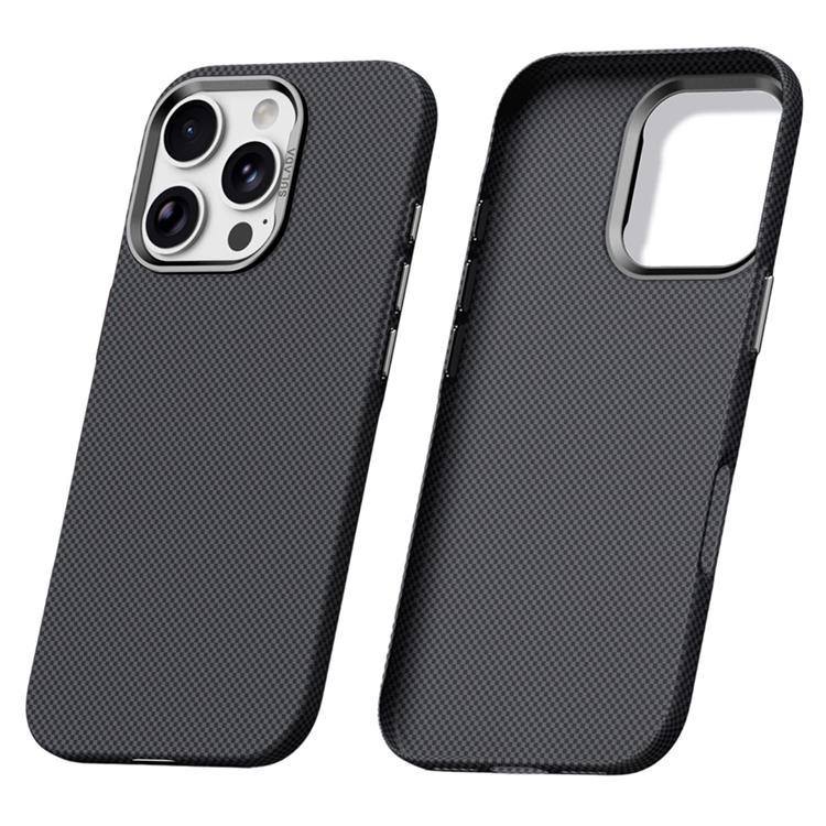 SULADA Mobilskal till iPhone 16 Pro Max Grid TextuRöd (Titansvart) | 2353 | AlltMobil