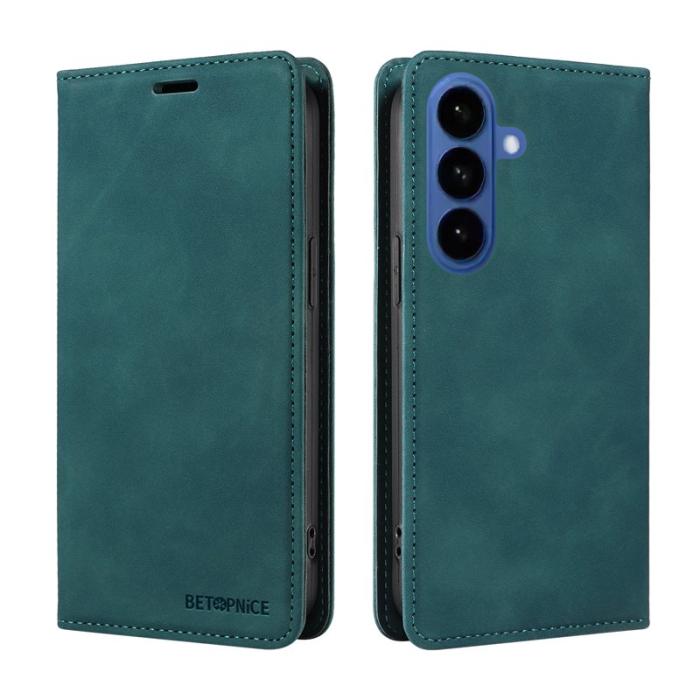 BETOPNICE - BETOPNICE Samsung Galaxy S26 Plus Plånboksfodral Konstläder RFID-Skydd - Grön