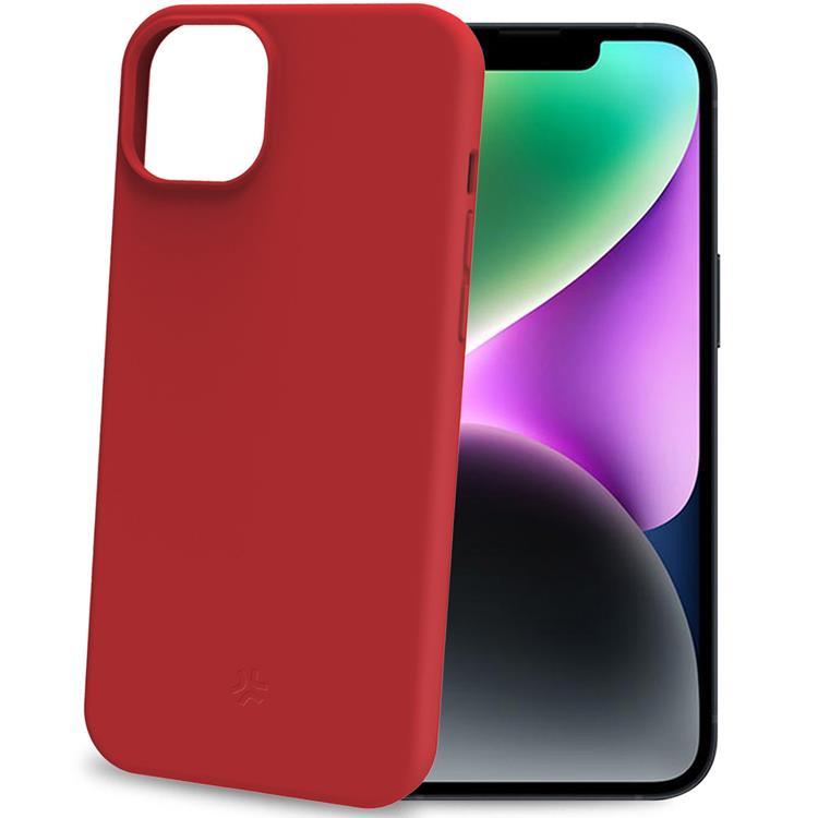 Celly iPhone 15 Mobilskal Cromo Soft Rubber - Röd | 2353 | AlltMobil