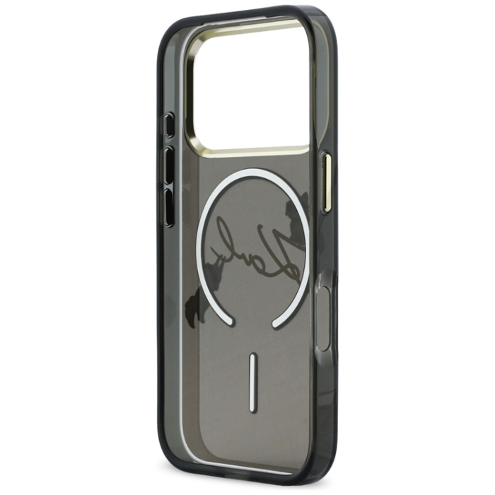 KARL LAGERFELD - Karl Lagerfeld iPhone 17 Pro Max Mobilskal Magsafe IML Choupettes Karl Script