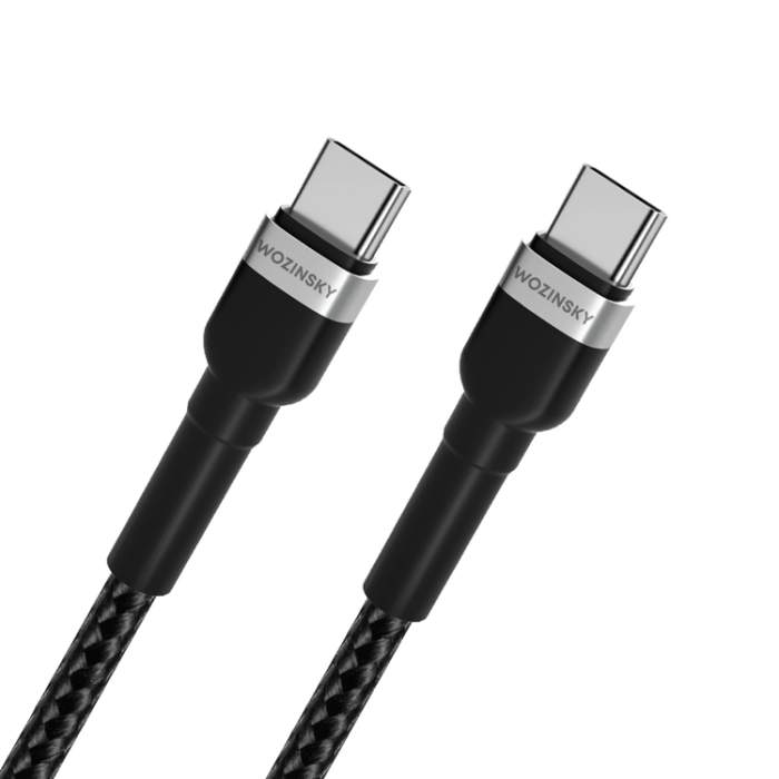 Wozinsky - Wozinsky USB-C till USB-C kabel PD 65W 2m - Svart