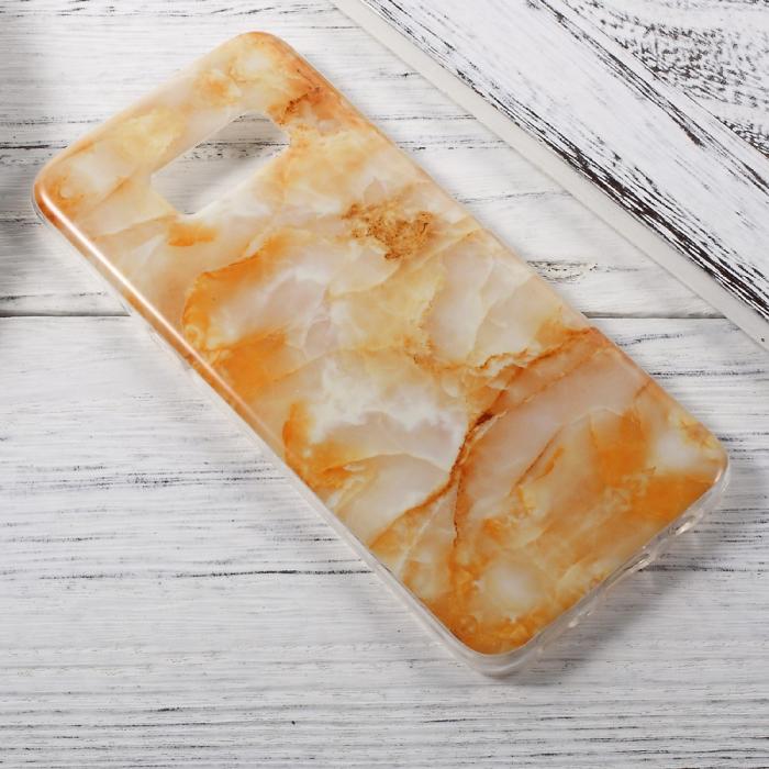 UTGATT4 - Patterned Mobilskal Samsung Galaxy S8 - Orange Marble