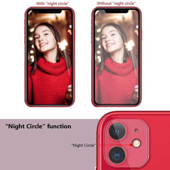 OEM - [2-PACK] Kameralinsskydd i Härdat Glas iPhone 11 - Clear