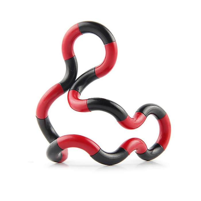 Fidget Toys - Fidget Twister Toy - Antistress - Sensory - Svart/Röd