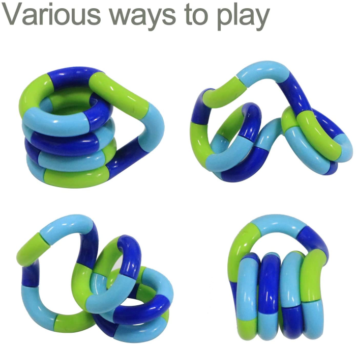 Fidget Toys - Fidget Twister Toy - Antistress - Sensory - Svart/Röd