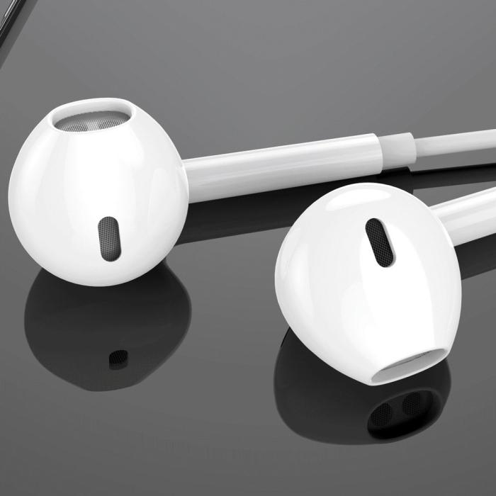 UTGATT5 - WK Design Wired Hörlur Lightning - Vit