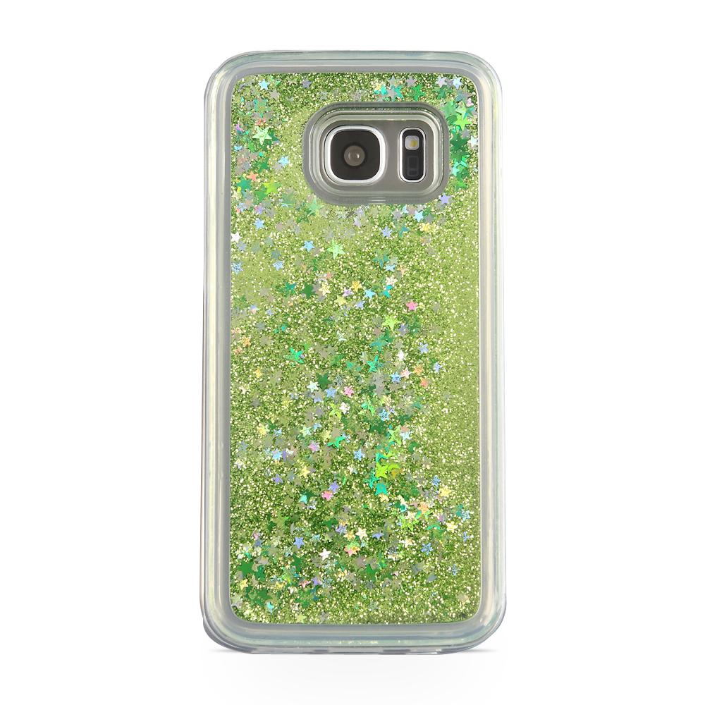 Glitter skal till Samsng Galaxy S7 - Grön