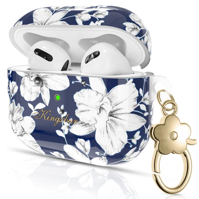 UTGATT5 - Kingxbar Blooming Pods Fodral För AirPods 3 - Svart