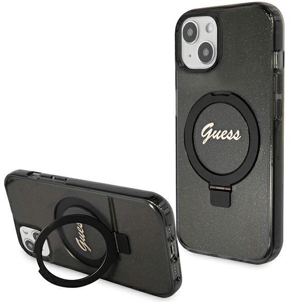 Guess Mobilskal till iPhone 13/14/15 MagSafe Ring Stand Glitter