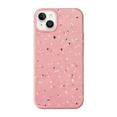 UNIQ - UNIQ Mobilskal till iPhone 14 Plus MagSafe Coehl Terrazzo - Korallrosa
