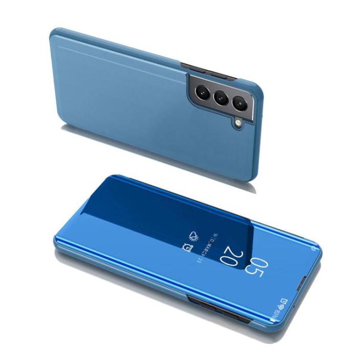 OEM - Galaxy S22 Plus Fodral Clear View - Blå