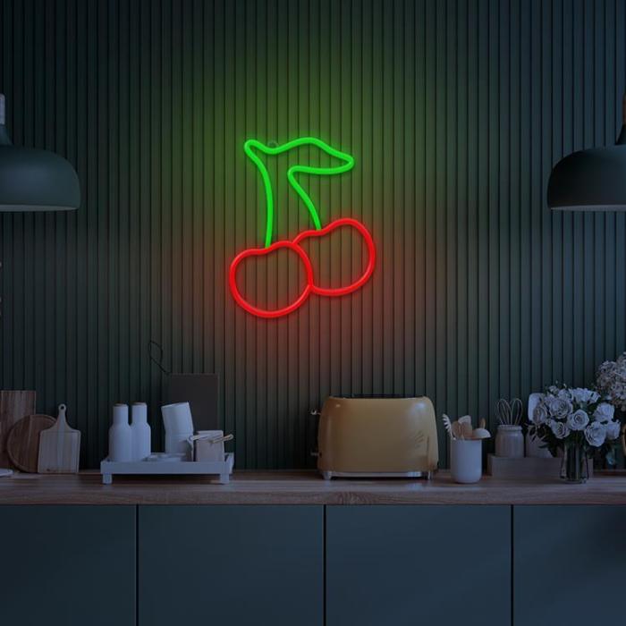 Neolia - Neolia Neon LED Light CHERRY NNE23 - Grön/Röd