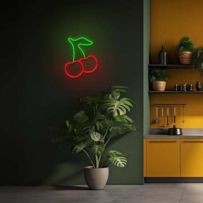 Neolia - Neolia Neon LED Light CHERRY NNE23 - Grön/Röd