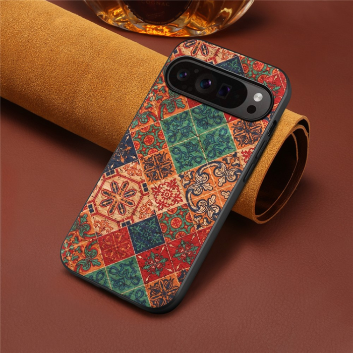 A-One Brand - Google Pixel 10/10 Pro Mobilskal Flower Print - Vinter/Blå