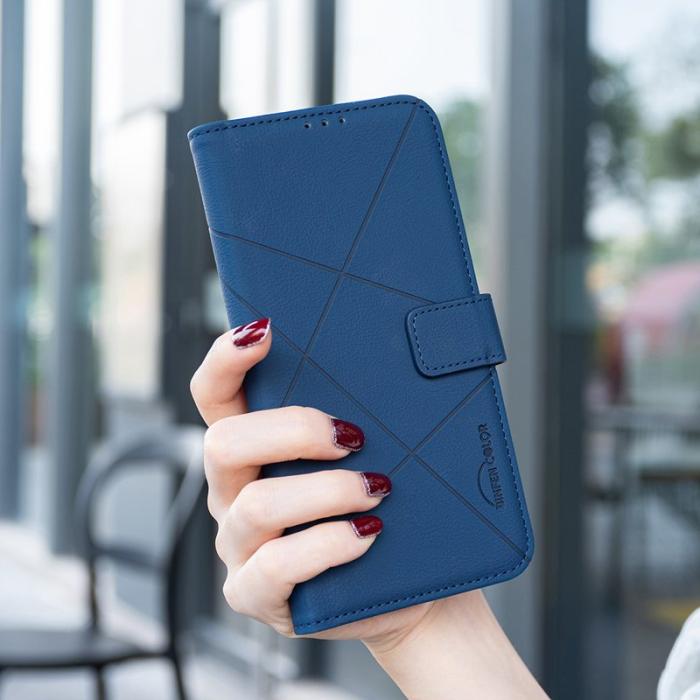 BINFEN COLOR - BINFEN Samsung Galaxy A37 Plånboksfodral Konstläder RFID Skydd - Blå
