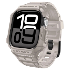 Spigen - Spigen Apple Watch 10/11 (46mm) Armband Rugged Armor Pro - Beige
