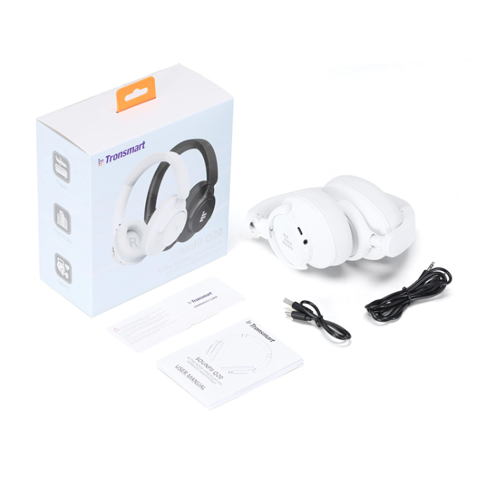 Tronsmart - Tronsmart Trådlösa Hörlurar Bluetooth On-Ear - Vit