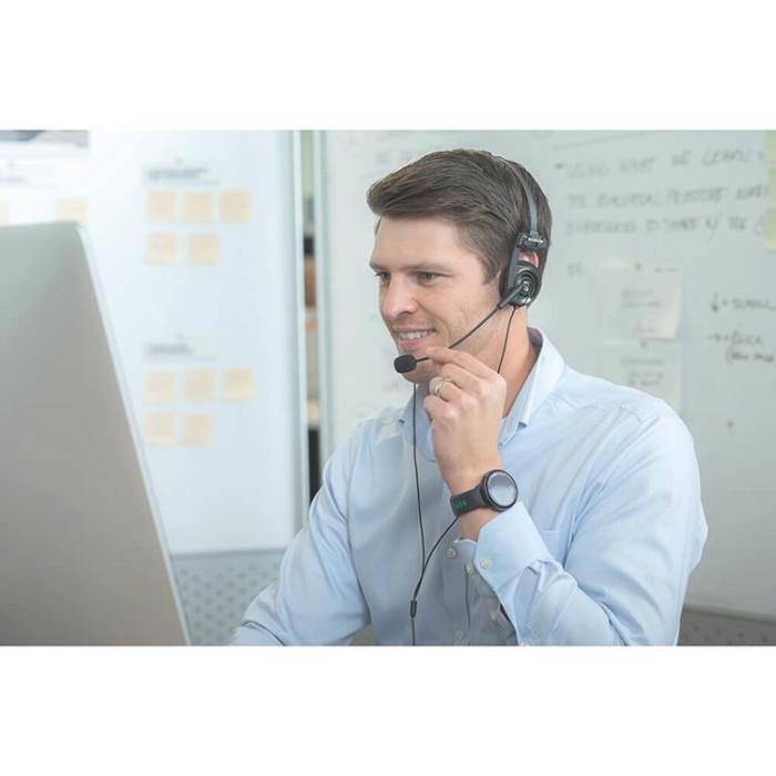 Koss - KOSS Hörlurar PortaPro Communication Headset On-Ear Mic - Svart