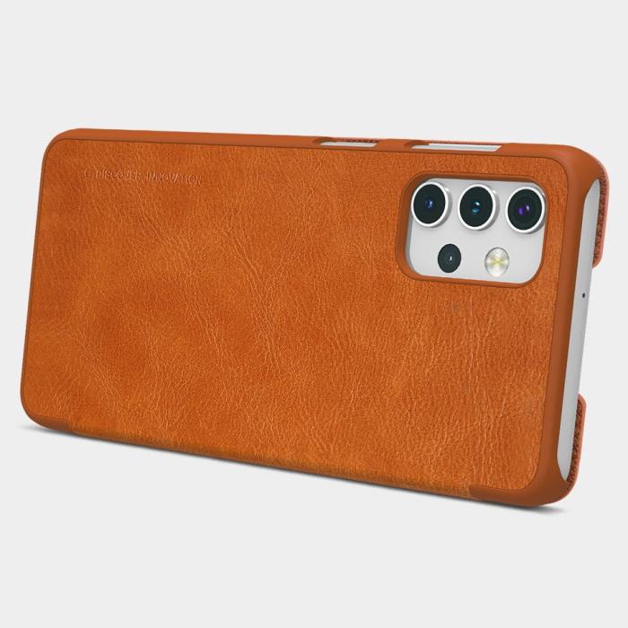 UTGATT1 - Nillkin Qin Plånboksfodral Galaxy A32 5G - Brun