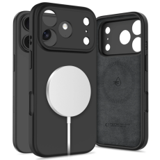 Tech-Protect - Tech-Protect iPhone 17 Pro Max Mobilskal Magsafe Silikon - Svart